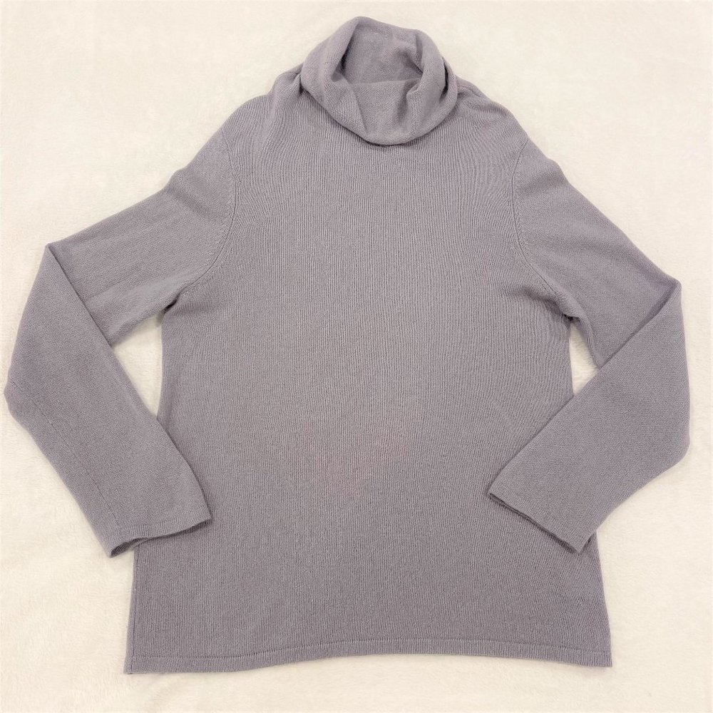 Women’s PURE Collection Dove Grey Cowl Neck Cashmere Sweater Sz 18